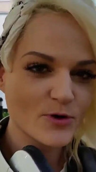 Alexa Gold in Front of a Hospital