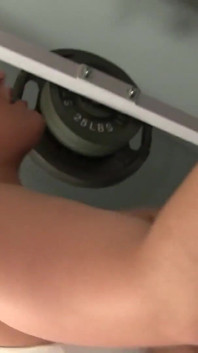 BBW Carmella Bing makes out with the muscular trainer