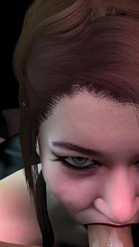 Tante girang Asia lagi asik nyepong kontol | Porno 3D