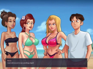 3DXXXTEEN2 Cartoon: Aquelas mulheres bonitas de biquíni desnatados. 3D pornô cartoon sexo