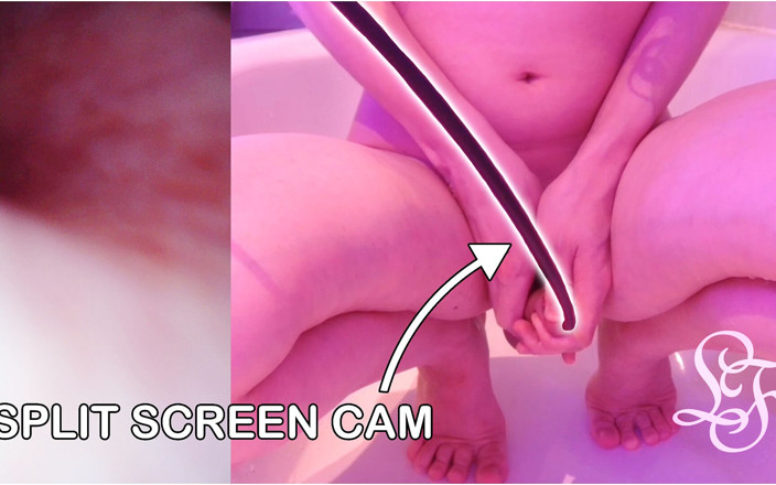 Lina Free: Endoscope POV gonfiato - Pisciare nel bagno