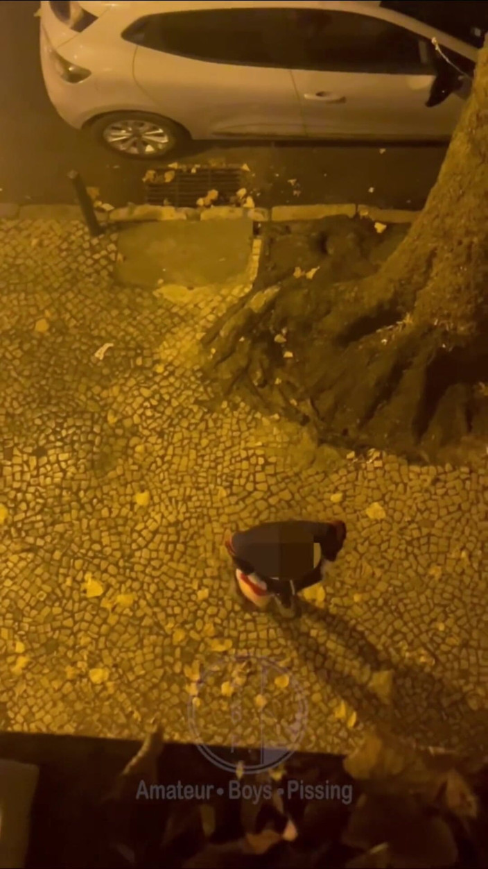 AmateurBoysPissing: Ragazzo Amatoriale Sorpreso a Pisciare in Strada