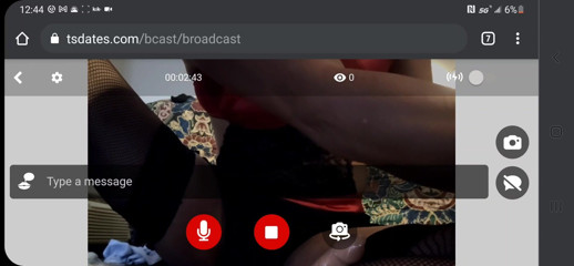 D-V-8: Screen recording of my first broadcast