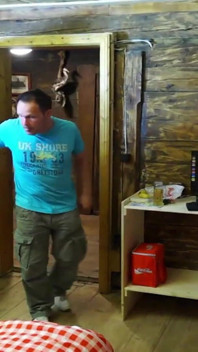 Busty French MILF Playes with Her Pussy in Camp