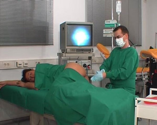 Rubber & Clinic Studio - 1ATOYS: Gyno fetish - Colonoscopy anal exam