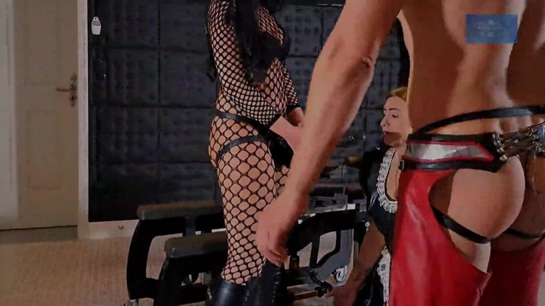 Kinky Castle: Sissy Slavegirl Monique Get Punished by Bi Domme Couple