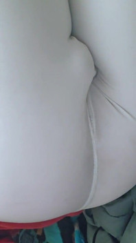 Cum Through White Nike Leggings Using a Vibrator Bullet