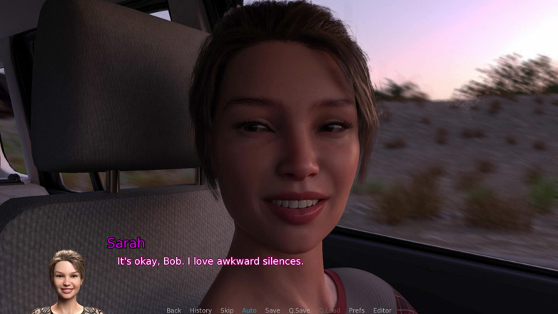 Lustful Gaming: Bigcock Hitchhiker Fucked and Creampied a Desperate MILF