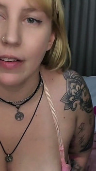 Hot and Busty Blonde Loves Showing off on Webcam When She’s Home Alone