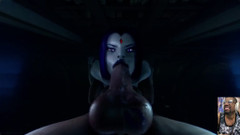 Good news media: Mai Thigh neukt een pik terwijl sletterige Chun-li toekijkt, strakke...