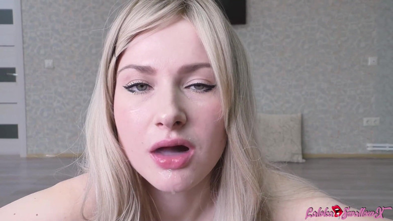 Laloka4you: POV sexy freundin macht blowjob nach der arbeit - sperma im...