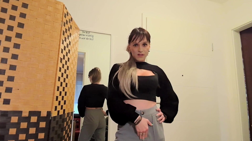 What Do You Want with Your Tiny Dick? Put It Away and Cum in Your Pants! Sph JOI by German Tranny (TV Helena)