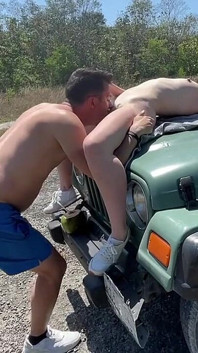 Eating Pussy in Sex, She's Fingering but Herself, Outdoor Pussy Eating, Car Sex Masturbation