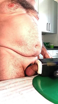 Gordito Con Pollon Grande Y Gordo, Follando Mi Culito Con Plug Enorme, Y Maquina De Pajas