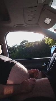 Jerking off in the Car