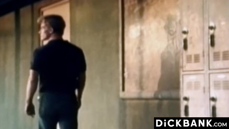 Dick bank: Blond Gay Takes Massive Dick in Public Toilet