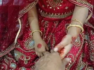 बंगाली शादी की शादी की रात की पहली रात, रोमांटिक जोड़े का सेक्स वीडियो