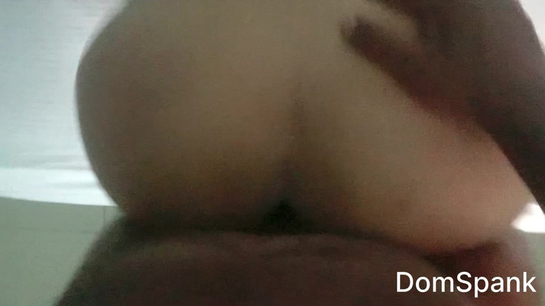 RealDomSpank: Petite Big Ass Beauty Enjoys Her Holes Stretching Program with...