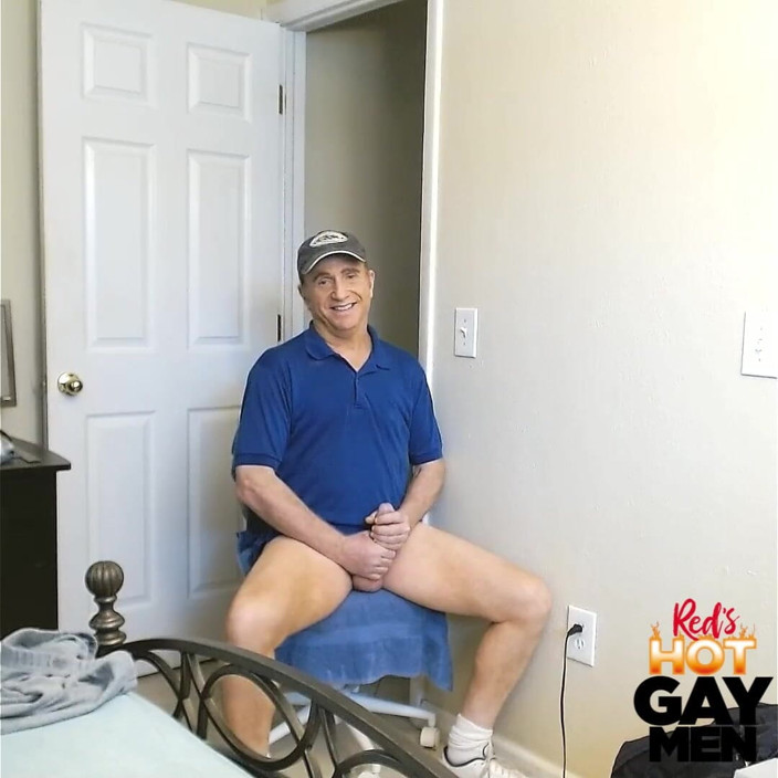 Reds Hot Gay Men: Solo Redhead Big Dick Stroke