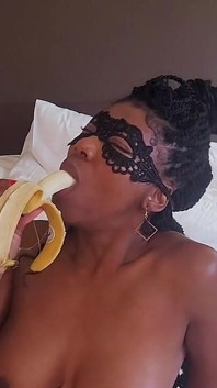 Ashanty’s Sensual Deep Throat with a Banana - Naughty & Uncut
