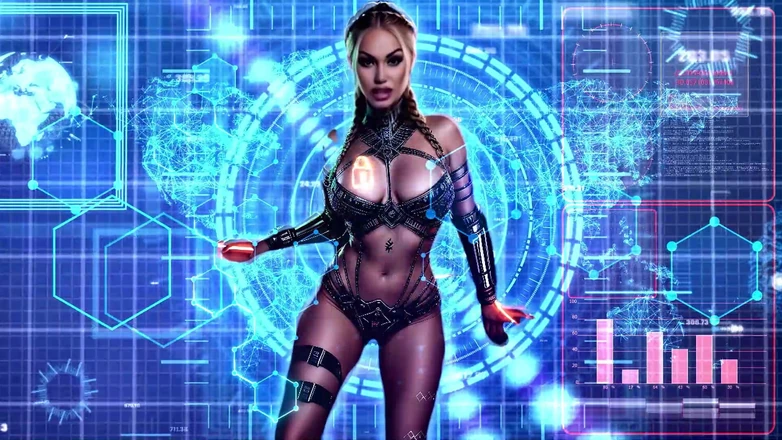 Goddess Misha Goldy: Stuck in the Stroke Loop Drooling Drone