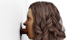 Wraith ward: Zralá milfka kouří u gloryhole v koupelně