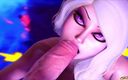 Gameslooper Sex Futanation: Blondes et sexe choquant (partie 2) remasterisé - Animation futa