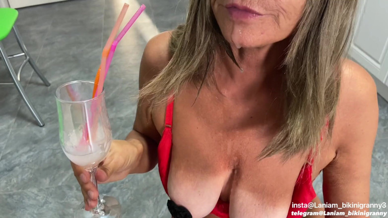 Ladyloveyoung60: Stepmom Swallow Bukkake 4 Days Long Load Fetish