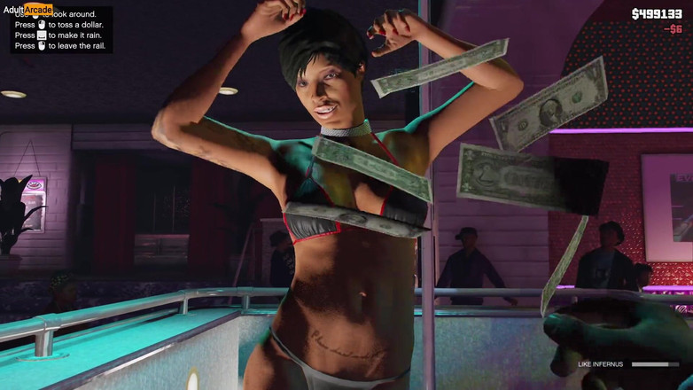 LewdArcade: Gta 5 - स्ट्रिप क्लब [भाग 02] नग्न मॉड के बिना [18+] gta v v1.0.3095 पोर्न गेम प्ले