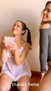 Our Stepdaughter Takes 2 Liters of Pee with Her Girl's Paddle! Threesome, Submissive and Whore