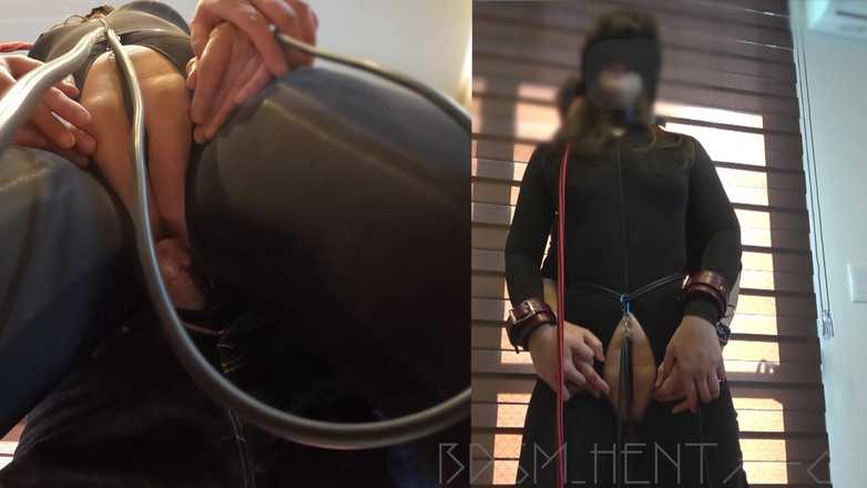 BDSM_HENTAI-ch: Detail v rozkroku provazová kundička: masochistický otrok dává svému pánovi...