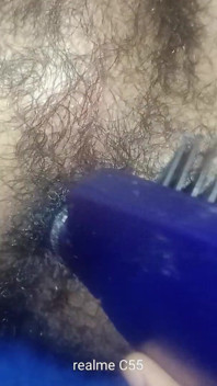 Fucking My Self with My Wife Hair Brush
