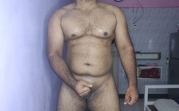The Greek God: Beefy harige gespierde man cumshot video