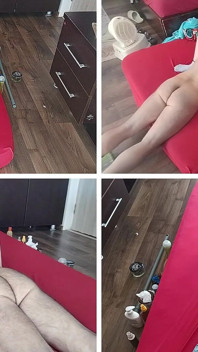 Leccare la figa della moglie fino all'orgasmo. La coppia amatoriale fa sesso pazzo in camera da letto.