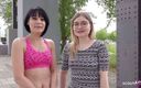 German Scout: TYSK SCOUT - Två mager tjejer första gången ffm 3some vid pickup...