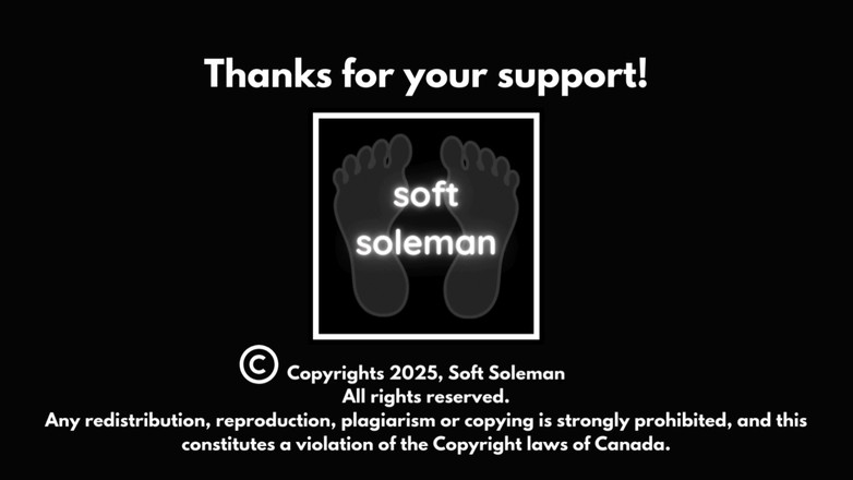 Soft Soleman: Durante la noche, muestro mis suelas en el escritorio (2025)
