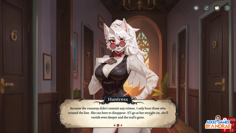 Adult Games by Andrae: Hotel Tales Gameplay Part 4 - a Deal with the Huntress