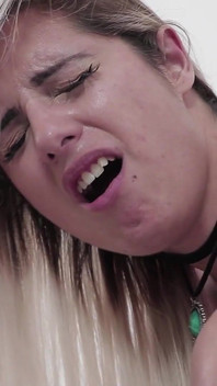 Amazing Blonde in Blowjob, Footjob and Anal Fucking in Gloryhole!