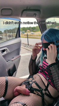 Uge Risky Cumshot Close to a Highway While Blindfolded
