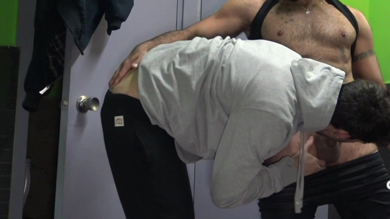 YOUNG FUCKED BY OLDER: Fucked Raw in Public Toilets