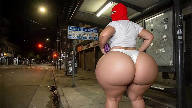Animate golden: Chica de gran culo en apretadas polainas blancas es vista...