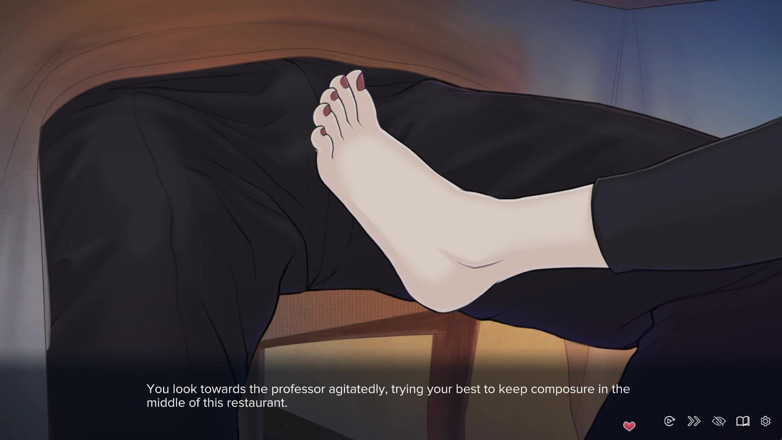 Dirty GamesXxX: Quickie a Love Hotel Story: Professor Giving Foot Job to...