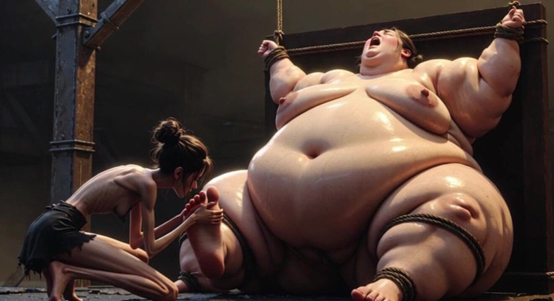 YOUR BEST FANTASY: Super hubená dívka lízá nohy ssbbw v otroctví - kompilace