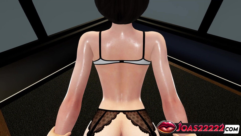 Joas22222: Calda Segretaria 3D Hentai - anale a pecorina, punto di vista scrivania...