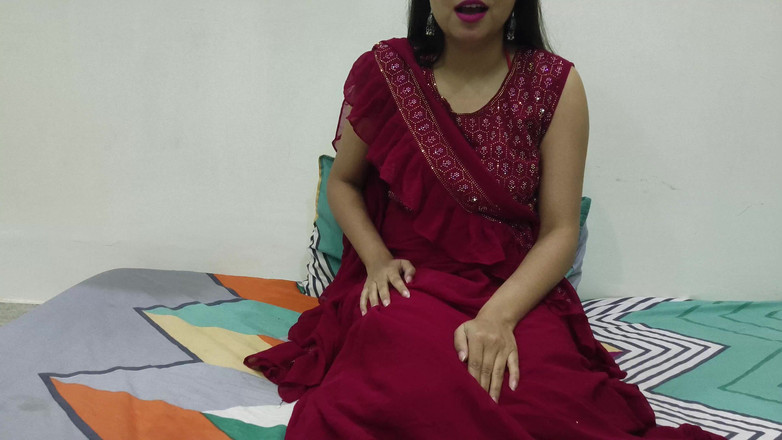 Saarabhabhi6: 热辣的印度sara bhabhi舔阴部和硬操,教德瓦的第一次性爱。