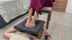 Mean Asian Wife: Cruel Foot Domination Locked in the Box