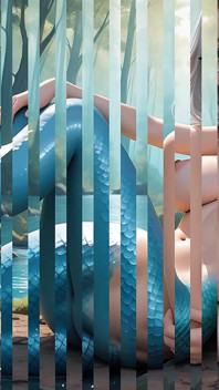 Esta hermosa sirena desnuda con grandes pechos te volverá loca
