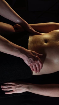 Deep Oily Massage with Alex: Belly Button Play & Cum on His Stomach