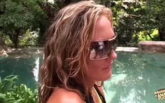 Naughty Blonde and Her Brunette Model Friend Share a Cock in a Steamy Anal Threesome