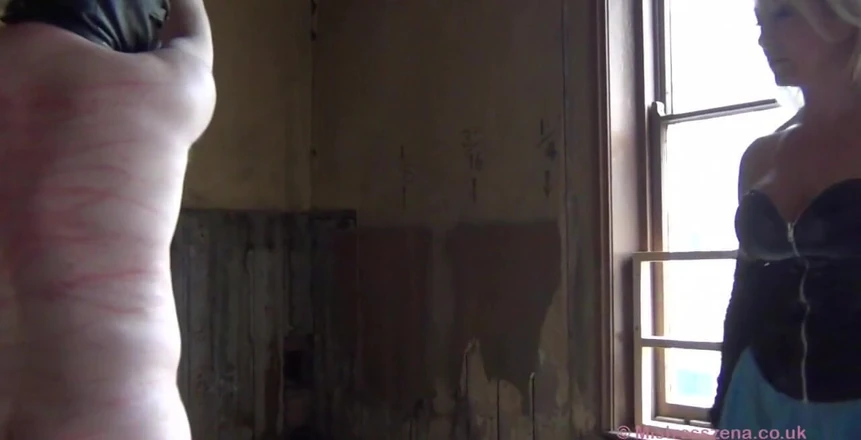 British Domination: Один хвост, верховая кроп, глубокие электро звуки, c8t. Я развлекаюсь с моими 3 тварями